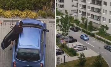 VIDEO: Rýchlo a zbesilo na Vlčincoch. Podivné manévre vodiča Nissanu vyhnali Žilinčanov k oknám