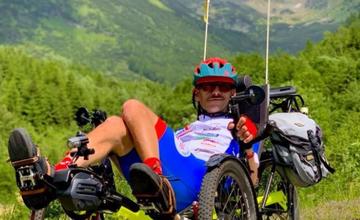 FOTO: Káčer na bicykli pomohol malej Glórii z Ružomberka, ktorá trpí detskou mozgovou obrnou
