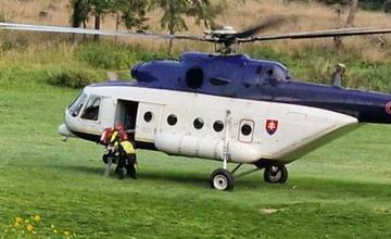 Vrtuľník ministerstva vnútra priletel pre vyčerpanú poľskú turistku do Západných Tatier