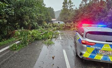 Po búrke ostali cesty v Žilinskom kraji neprejazdné pre záplavy a padnuté stromy. Nepremávali ani vlaky