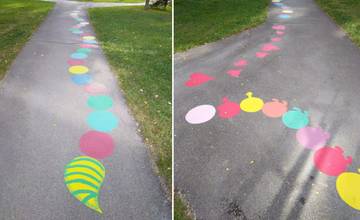 Maľované chodníky v Žiline budú pre deti učebnou pomôckou aj miestom pre zábavu