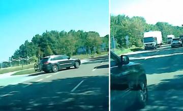 VIDEO: Vodič nezodpovedným manévrom v Žiline takmer spôsobil nehodu