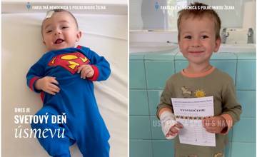 VIDEO: Malí pacienti zo žilinskej nemocnice oslavujú Svetový deň úsmevu. Zábery dvihnú kútiky úst aj vám