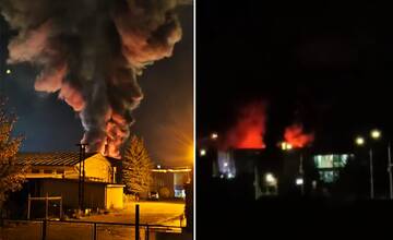 VIDEO: V Žiline horela budova firmy Scheidt & Bachmann, kde sa cez víkend konalo veľké podujatie