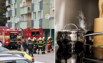Žilinskí hasiči vnikli do zadymeného bytu na Vlčincoch. Na sporáku našli horiaci hrniec