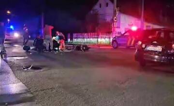 VIDEO: Po dopravnej nehode v Žiline skončil 18-ročný motorkár v nemocnici. Vodič auta mu nedal prednosť