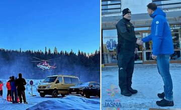 Z pretekov v Jasnej záchranári odvážali 11-ročné dieťa, dve staršie ženy aj mladíka