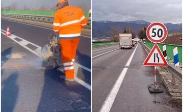 FOTO: Koniec defektom na ceste pod Strečnom? Nebezpečný výtlk na moste Zlatné opravili
