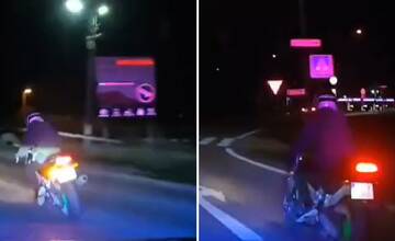 VIDEO: Opitý motorkár unikal pred policajtami zo Žiliny na Kysuce. Mal zákaz šoférovať