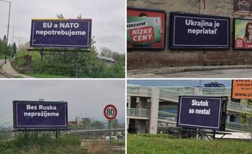 Text poburujúcich billboardov v Žiline sa čoskoro zmení. Ide o ostrú predvolebnú kampaň