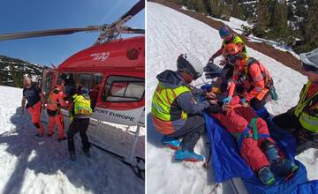 Na Chopku sa zrazili lyžiari, starší Poliak upadol so zraneniami do bezvedomia. Odviezol ho vrtuľník