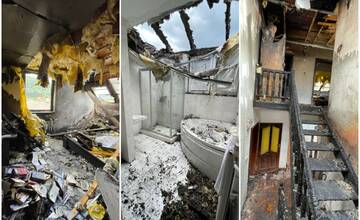 FOTO: Dom rodiny z Dolnej Tižiny je po požiari neobývateľný. Pomôcť jej môžete dvomi spôsobmi