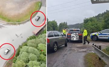 VIDEO: Policajný dron vás vidí! Ak si skrátite cestu cez Oškerdu, čakajte sankcie