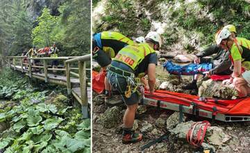 V Jánošíkových dierach sa zranili dvaja turisti, jedného nevedeli záchranári nájsť