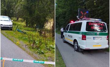 Tragická nehoda v Čadci. Cyklista narazil do odstaveného auta, na mieste zomrel