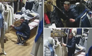 VIDEO: Zlodej navštívil obchod v Žiline trikrát. Ukradol značkové kabáty a bundy za vyše tisíc eur