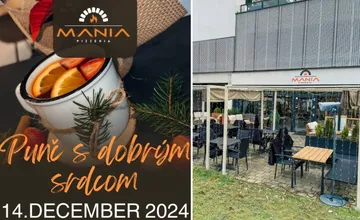 Punč s dobrým srdcom v pizzerii Mánia spojí dobročinnosť, skvelé jedlo a vianočnú atmosféru