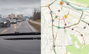 Doprava v Žiline začína kolabovať, na frekventovaných cestách sa čaká desiatky minút