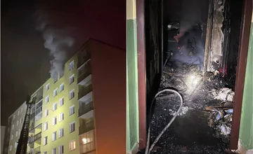 FOTO: V horiacom byte v Martine prišla o život osoba. Hasiči naznačili, čo požiar spôsobilo