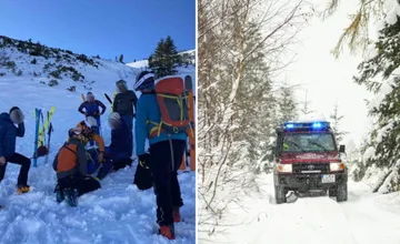 Slovenské hory preverili českých turistov. Horskí záchranári pomáhali pod dvoma vrcholmi v kraji