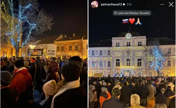 Protest na Liptove podporila aj lyžiarka Petra Vlhová. Účastníkov môžeme počítať v tisíckach