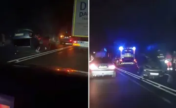 VIDEO: Pri hrozivej nehode pod Strečnom skončilo auto na streche, ako zázrakom sa nik nezranil