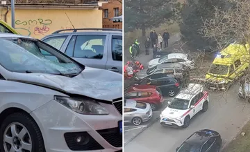 Žena na Hlinách vypadla z 13. poschodia rovno na auto. Záchranári ju nedokázali oživiť
