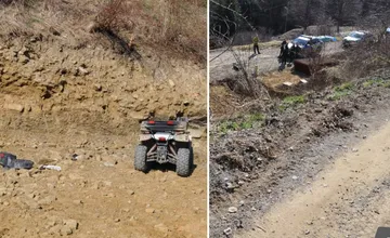 FOTO: Oravské deti zobrali cudziu štvorkolku, zrútili sa zo svahu. Jedno skončilo v nemocnici