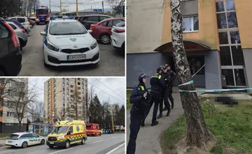 Na Solinkách leží na zemi mŕtva osoba, vypadla z okna paneláku (FOTO)