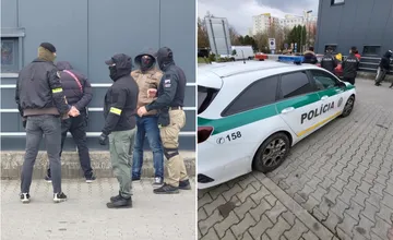 FOTO: Na sídlisku v Žiline prebehol policajný zásah. Policajti v kuklách zadržali viacero osôb