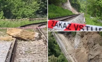 Obavy sa potvrdili, železnicu na Orave zasypali skaly. Posúva sa celý svah, musia ho sanovať
