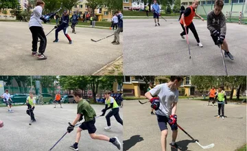 Cez víkend nesedeli doma. Na Hájiku sa stretli mladí nadšenci hokejbalu 