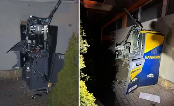 Bankomat vypáčili a naplnili ho horľavým plynom. Polícia chytila muža za explóziou v Bešeňovej
