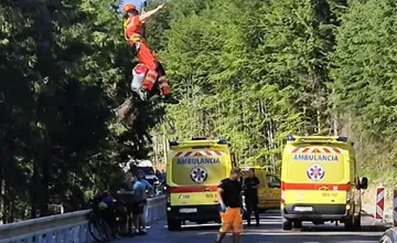 Na horskom priechode Príslop sa zranil 57-ročný cyklista. S polytraumou ho previezli do nemocnice