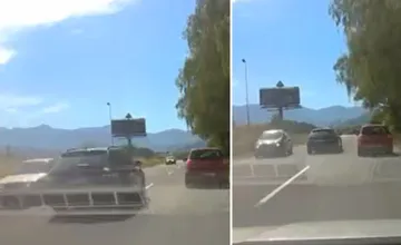 VIDEO: Z dvoch pruhov si spravil tri. Vodič bezohľadne obiehal autá pred Strečnom