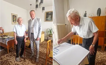 Pán Kianička zo Žiliny oslávil 101 rokov. Do obchodu chodí na bicykli, chvíle si kráti lúštením sudoku