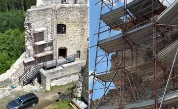 Hrad Likava sa mení pred očami. Na obnove pamiatky pracujú aj v nepriaznivom počasí