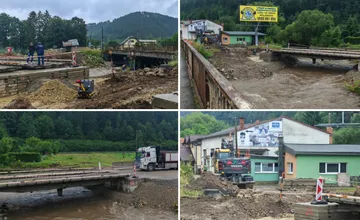 VIDEO: Pri Žiline osadili náhradný most ako obojsmernú obchádzku. Práce budú kratšie, no drahšie