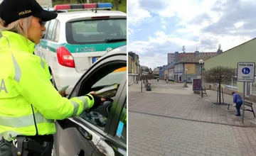 Opitú Češku vo Vrútkach zastavovali policajti, nabúrala do značky pešej zóny
