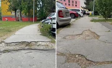 FOTO: V dvoch častiach Žiliny začína oprava chodníkov. Jeden z projektov potrvá až do mája