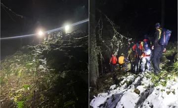 Poliaci bez svetla a zimnej výstroje zablúdili v horách na Liptove. Pátrali po nich až do rána