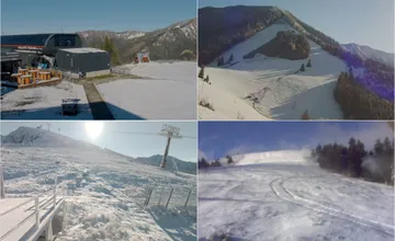 FOTO: Lyžiarske strediská v Žilinskom kraji začali zasnežovať. Ktoré svahy už pokrýva biela perina?