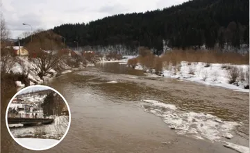  V okrese Čadca hrozí povodeň z topiaceho sa snehu a dažďa, SHMÚ vydal výstrahu 
