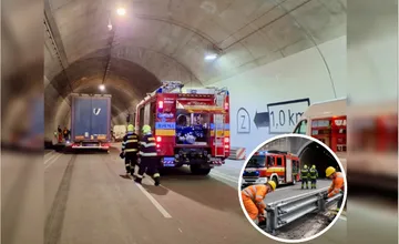 Pri tuneli Višňové rozhodujú sekundy, hasiči však musia čakať na uvoľnenie zvodidiel