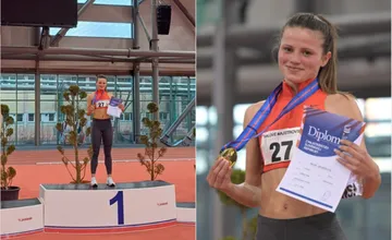 FOTO: Kysučanka Nicol Jánošíková je majsterkou Slovenska v halovom päťboji