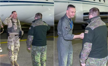 FOTO: Slovenskí vojaci sa vrátili z misie NATO v Iraku pre zhoršenú bezpečnostnú situáciu na Blízkom východe