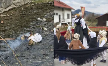 FOTO: Morenu v Ochodnici hodili do potoka. Takto vítali príchod jari na Kysuciach 
