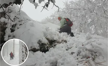 FOTO: Výstup na Kľak sa zmenil na boj: Turisti to v závejoch radšej otočili