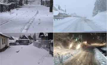 VIDEO: Žilinský kraj je pod snehom, na cesty aj železnice padajú stromy. Kamióny neprejdú cez horské priechody