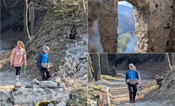 FOTO: Mladý dobrovoľník niesol kameň 400 metrov do kopca. Aj takto sa zachraňuje Starhrad